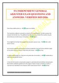 NY INDEPENDENT GENERAL ADJUSTER EXAM QUESTIONS AND ANSWERS&period; VERIFIED 2025&sol;2026&period;