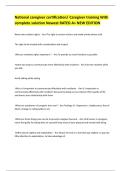 National caregiver certification&sol; Caregiver training With complete solution Newest RATED A&plus; NEW EDITION 