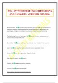 PSY - 657 MIDTERM EXAM QUESTIONS AND ANSWERS&period; VERIFIED 2025&sol;2026&period;