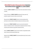 WGU D089 Principles Of Economics Exam Questions And Verified Answers GRADED A&plus;&vert; Latest Update 2026