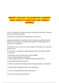  NEWEST &lpar;2026-2027&rpar; ISA MUNICIPAL ARBORIST EXAM COMPLETE QUESTIONS AND CORRECT ANSWERS