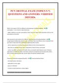 PCN 100 FINAL EXAM &lpar;TOPICS 5-7&rpar; QUESTIONS AND ANSWERS&period; VERIFIED 2025&sol;2026&period;