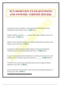 PCN 100 Exam Package Deal 2025&sol;2026 Verified And Updated&period;