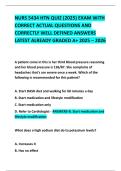 NURS 5434 HTN QUIZ &lpar;2025&rpar; EXAM WITH CORRECT ACTUAL QUESTIONS AND CORRECTLY WELL DEFINED ANSWERS LATEST ALREADY GRADED A&plus; 2025 &ndash; 2026