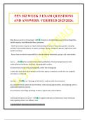 PPN 302 WEEK 3 EXAM QUESTIONS AND ANSWERS&period; VERIFIED 2025&sol;2026&period;