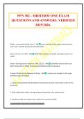 PPN 302 - MIDTERM ONE EXAM QUESTIONS AND ANSWERS&period; VERIFIED 2025&sol;2026&period;