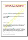 PPN 302 WEEK 7 EXAM QUESTIONS AND ANSWERS&period; VERIFIED 2025&sol;2026&period;