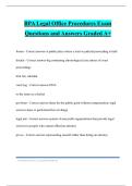 BPA Legal Office Procedures Exam Questions and Answers Graded A&plus;