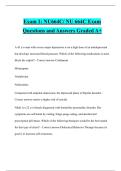 Exam 1&colon; NU664C&sol; NU 664C Exam Questions and Answers Graded A&plus;