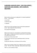 GUIDEWIRE ASSOCIATE EXAM &vert; 2025&sol;2026 UPDATE &vert; QUESTIONS AND ANSWERS &vert; WITH COMPLETE SOLUTION&excl;&excl;