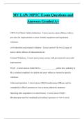 MV LAW MPTC Exam Questions and Answers Graded A&plus;