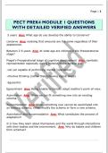 PECT PREK4 MODULE 1 QUESTIONS  WITH DETAILED VERIFIED ANSWERS 