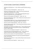 CS-6515 EXAM 2 QUESTIONS & ANSWERS