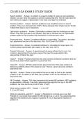 CS 6515 GA EXAM 3 STUDY GUIDE