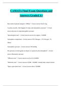 CAMATA Final Exam Questions and Answers Graded A&plus;