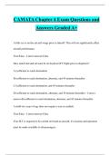 CAMATA Chapter 4 Exam Questions and Answers Graded A&plus;