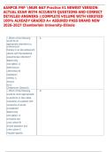 AANPCB FNP NUR 667 Practice V1 NEWEST VERSION  ACTUAL EXAM WITH ACCURATE QUESTIONS AND CORRECT  DETAILED ANSWERS &vert;&vert;COMPLETE VOLUME WITH VERIFIED  100&percnt; ALREADY GRADED A&plus; ASSURED PASS BRAND NEW  2026-2027 Chamberlain University-Illinois 