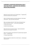 GUIDEWIRE CLAIMCENTER PROFESSIONAL EXAM &vert; 2025&sol;2026 UPDATE &vert; QUESTIONS AND ANSWERS &vert; WITH ACTUAL SOLUTION&excl;&excl;