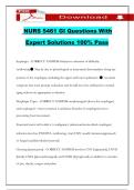 NURS 5461 GI Questions With Expert Solutions 100% Pass