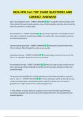 BCIA NFB Cert TOP EXAM QUESTIONS AND  CORRECT ANSWERS