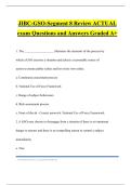 JIBC-GSO-Segment 8 Review ACTUAL exam Questions and Answers Graded A&plus;