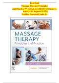 Test Bank for Massage Therapy Principles and Practice 7th Edition Susan G&period; Salvo &vert; All Chapters &vert; Verified Grade A&plus; Answers