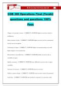 COB 300 Operations Final &lpar;Torabi&rpar; questions and questions 100&percnt; Pass