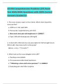 ATI RN Comprehensive Predictor (CP) Exam Test 20252026 Questions with 100% Correct Answers Graded A+