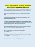 ED 198 Chapters 13-17 UPDATED KEY EXAM  QUESTIONS AND CORRECT ANSWERS