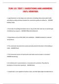 TCM 121 TEST 1 QUESTIONS AND ANSWERS 100&percnt; VERIFIED 