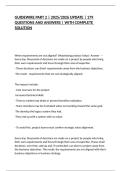 GUIDEWIRE PART 2 &vert; 2025&sol;2026 UPDATE &vert; 179 QUESTIONS AND ANSWERS &vert; WITH COMPLETE SOLUTION