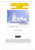 Financial Accounting Theory 7th Edition Solutions Manual &ndash; William R&period; Scott &ndash; Instructor&rsquo;s Guide & Chapter Answers