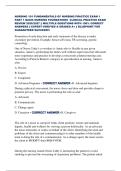 NURSING 101 FUNDAMENTALS OF NURSING PRACTICE EXAM 1 PART 1 BASIC NURSING FOUNDATIONS & CLINICAL PRACTICE EXAM REVIEW 2026&sol;2027 &vert;&vert; MULTIPLE QUESTIONS WITH 100&percnt; CORRECT ANSWERS &vert;&vert; EXPERT-VERIFIED & GRADED A&plus; &vert;&vert; BLUEPRINT FOR GUARANTEED SUCCESS&excl;&excl;&excl;