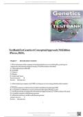  Genetics&semi; A Conceptual Approach&comma; 7th Edition &lpar;Pierce&comma; 2024&rpar;&comma; Chapter 1-26 &vert; isbn 9781319216801 A&plus; Test Bank 