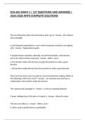 ECN-601 EXAM 1 &vert; 127 QUESTIONS AND ANSWERS &vert; 2025&sol;2026 WITH COMPLETE SOLUTIONS