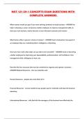 MGT 121 CH 1 CONCEPTS EXAM QUESTIONS WITH COMPLETE ANSWERS 