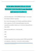 NURS 8024 PHARM FINAL EXAM NEWEST TEST BANK Exam Questions and Answers Graded A&plus;
