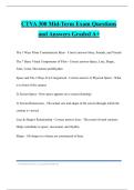 CTVA 300 Mid-Term Exam Questions and Answers Graded A&plus;