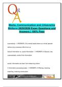 Media&comma; Communication & Citizenship Midterm Study Guide &vert; 100&plus; Questions on Media Literacy&comma; News Bias & Audience Behavior