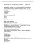FACS PRAXIS PRACTICE QUESTIONS & ANSWERS