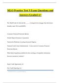 MLO Practice Test 5 Exam Questions and Answers Graded A&plus;