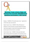 Mycology & Microbial Biology &lpar;BIO205&rpar; &ndash; 100&plus; Solved Q&A on Fungi&comma; Protozoa&comma; Viruses & Metabolism