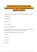 NURS 307 Quiz 2 PEDS 2026 &lbrack;Latest Update&rsqb; &vert; WCU &vert; 100&percnt; Verified Questions & Answers &vert; Grade A