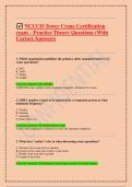 NCCCO Tower Crane Certification exam &ndash; Practice Theory Questions &lpar;With Correct Answers&rpar;
