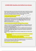 CJE MED SURG I Questions And Verified Correct Answers