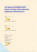 The Ultimate IAHCSMM CRCST Practice Test Quiz &vert; Exam Questions & Expertly Verified Answers&period;   