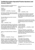 Certified Encryption Specialist Practice Questions and Answers Rated A