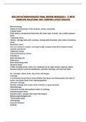 HCR 240 PATHOPHYSIOLOGY FINAL REVIEW &lpar;MODULES 4 - 7&rpar; WITH COMPLETE SOLUTIONS 100&percnt; VERIFIED LATEST UPDATE&excl;&excl;