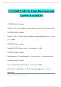 COP4600 Midterm Exam Questions and Answers Graded A&plus;