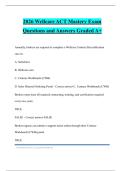 2026 Wellcare ACT Mastery Exam Questions and Answers Graded A&plus;